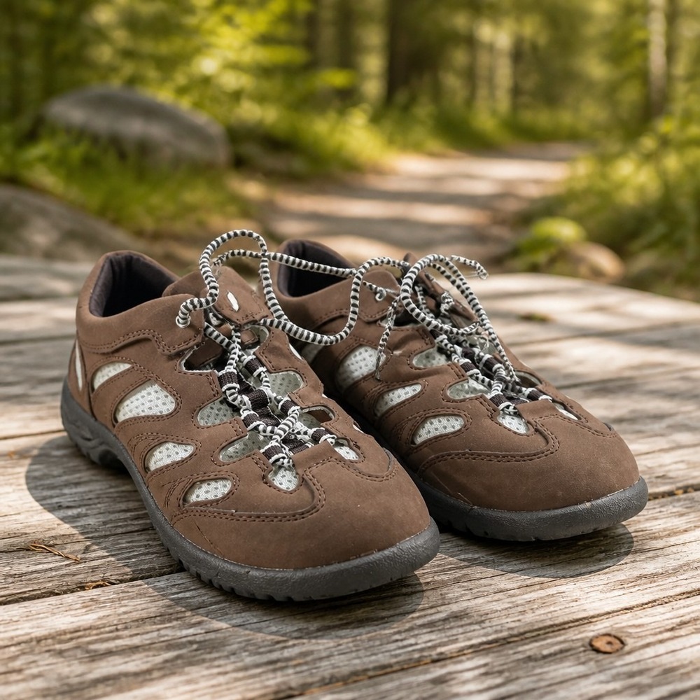 Barefoot Freedom by Drew Women's Brown Suede Comfort Sneakers Women's 7W